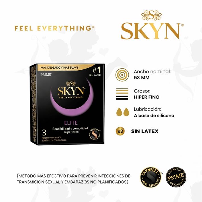 Cód: FP SKYN EL - Preservativos Skyn Elite - $ 8500